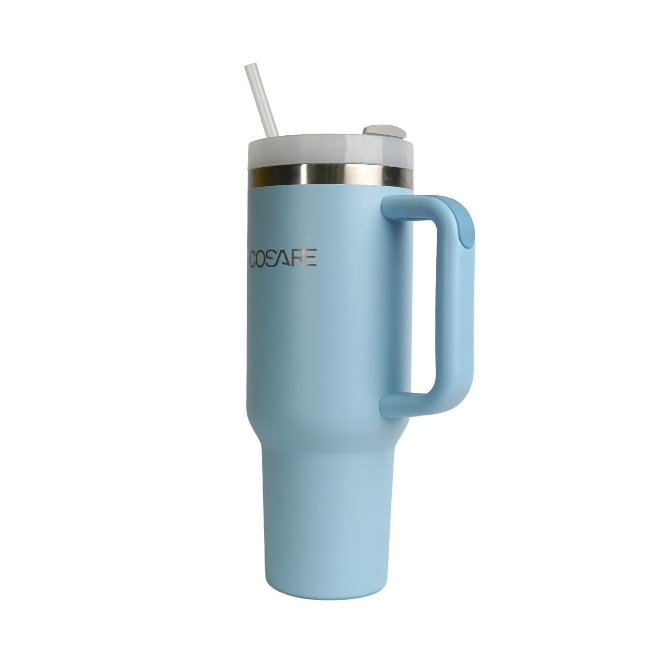 COSARE - 40oz Stainless Steel Tumbler with Lid and Straw