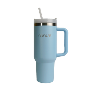 COSARE - 40oz Stainless Steel Tumbler with Lid and Straw
