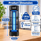 ALSAYAD Smart 3800V Insect Killer Electric 15W UV Light - Black