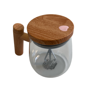 Glass Electric Self-Stirring Mug
