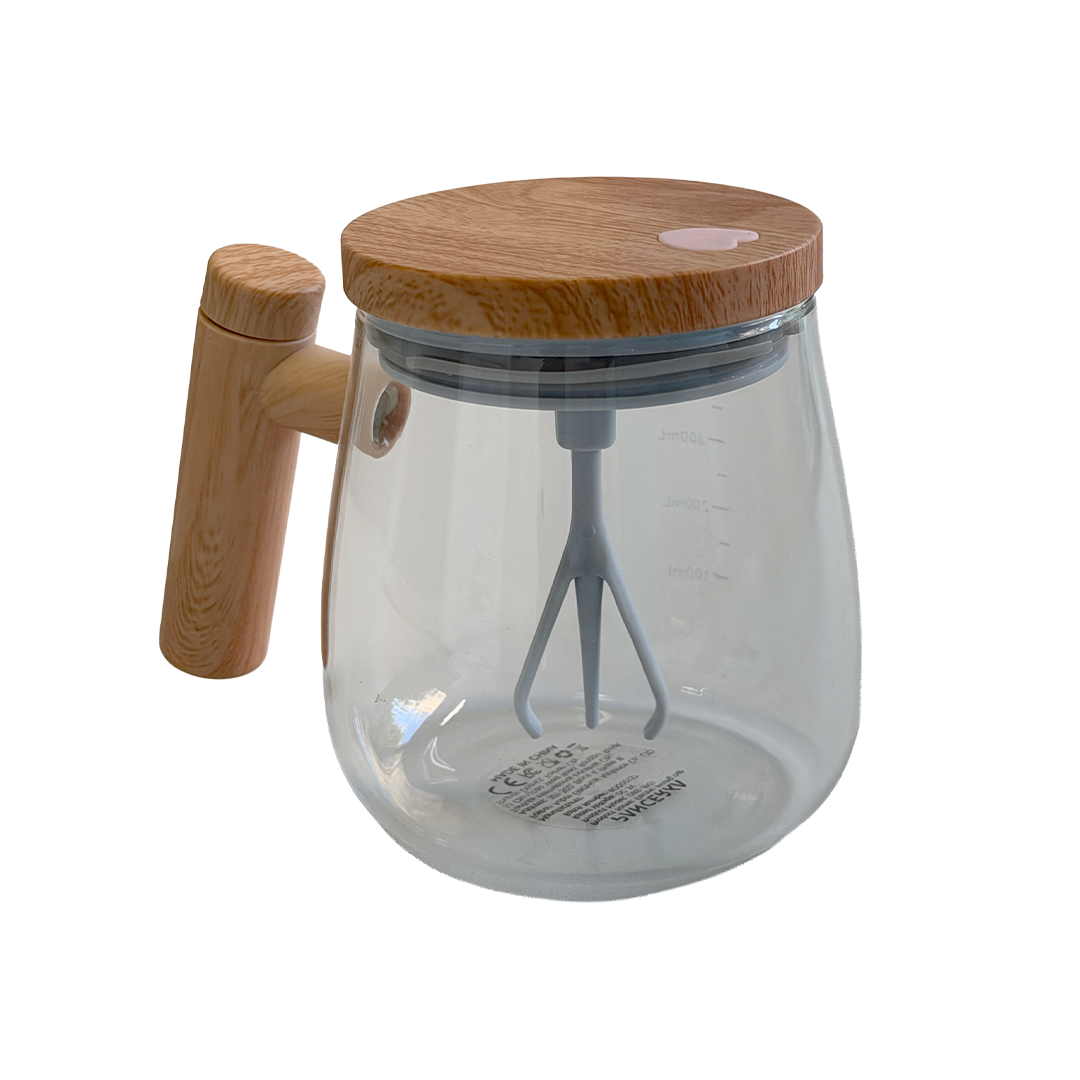 Glass Electric Self-Stirring Mug