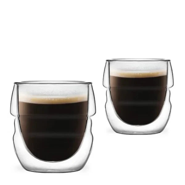 Vialli Design - 2 double-walled espresso glasses 70ML - Sferico 7947