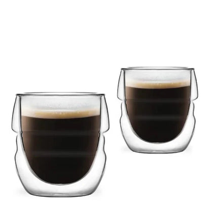 Vialli Design - 2 double-walled espresso glasses 70ML - Sferico 7947