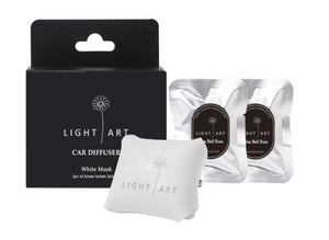 Light Art Car Diffuser Pu Leather with 2 refills