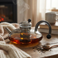 Stylish Borosilicate Glass Teapot